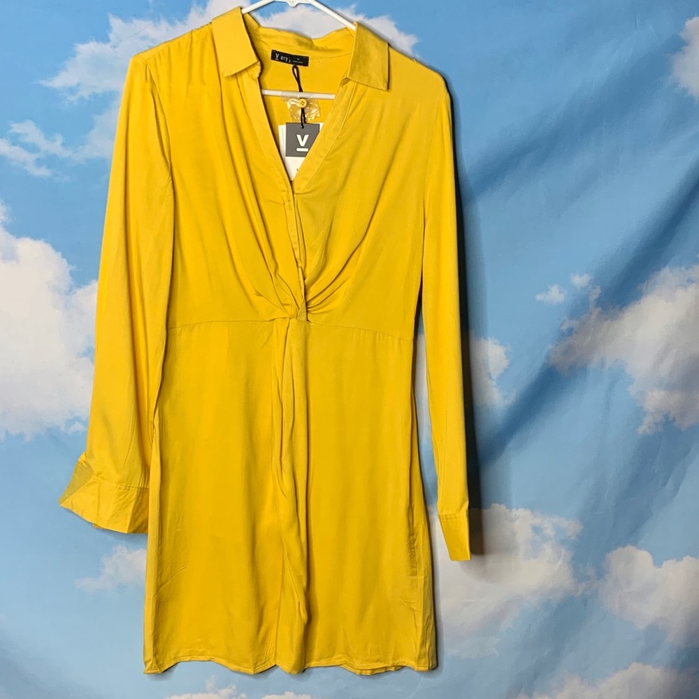 Very J- “Mustard” Long Sleeve Dress size Medium